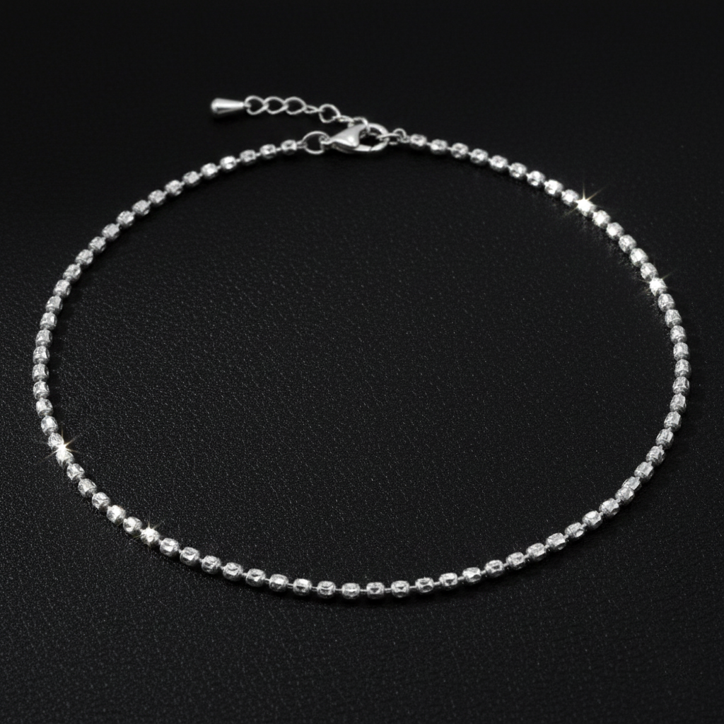 925 Sterling Silver Beaded Bracelate, Minimalist Beaded Design, Adjustable Chain, Jewelry for Women| Gifts for Girlfriend, Gifts for Women & Girls | BJBR-053