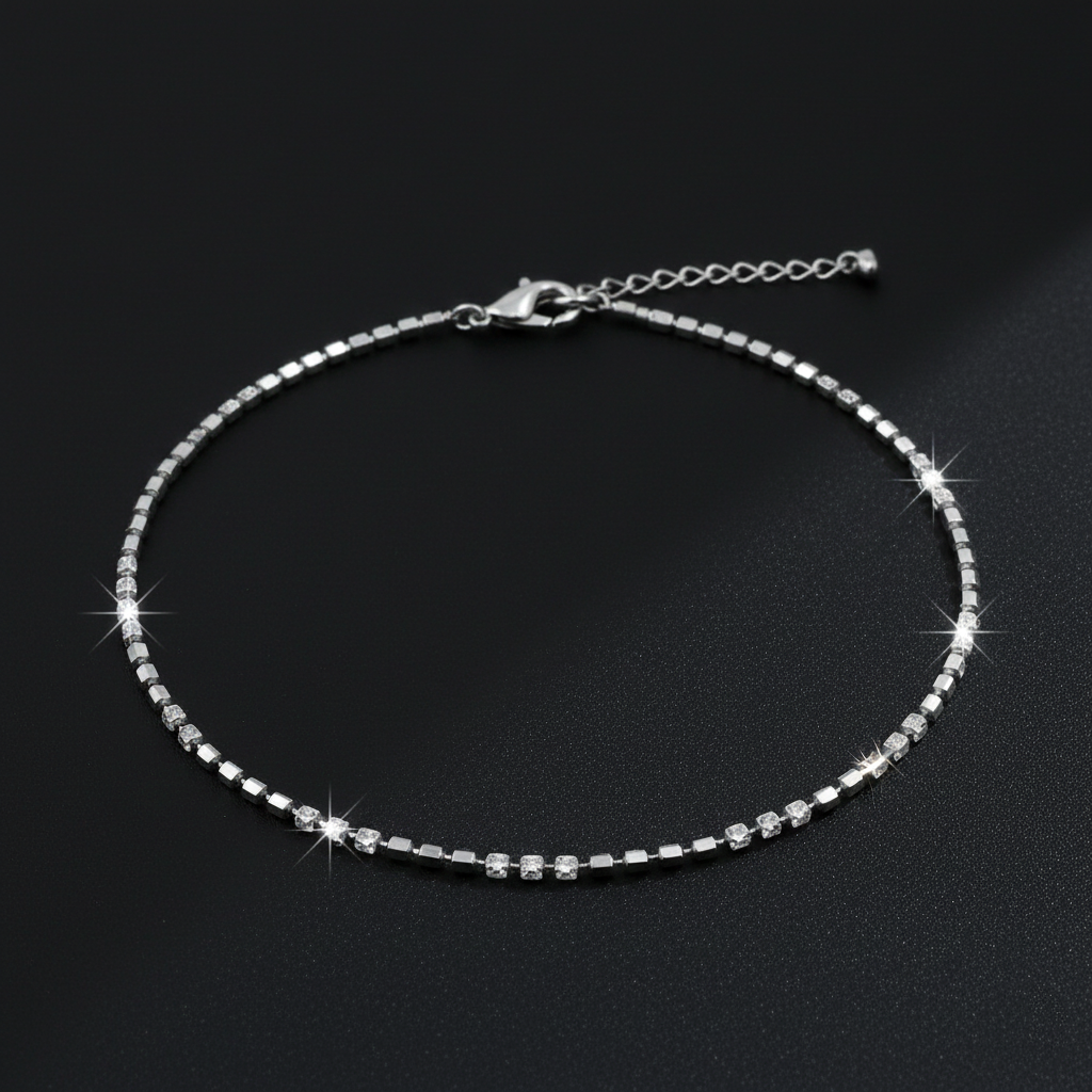 925 Sterling Silver Chain Bracelate, Delicate Box Link Design, Adjustable Length, Elegant Jewelry| Gifts for Girlfriend, Gifts for Women & Girls | BJBR-052