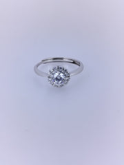 BHAVANI JEWELLERS Italian 925 Starling Silver Solitary Vintage Adjustable Ring | BJ-LR-020