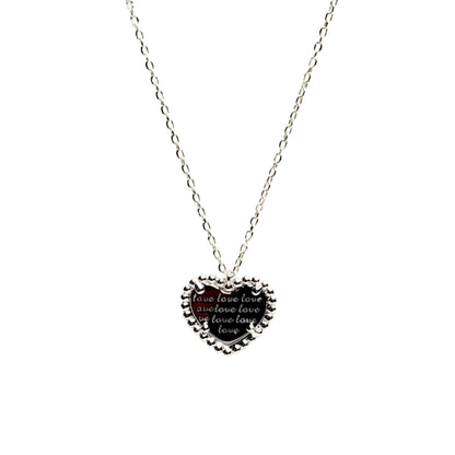 BHAVANI JEWELLERS 925 Starling Silver Heart Necklace | BJ-22