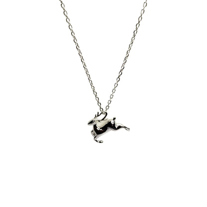 BHAVANI JEWELLERS 925 Italian Starling Silver Deer Antlers Charm Pendant Necklace | BJ-32