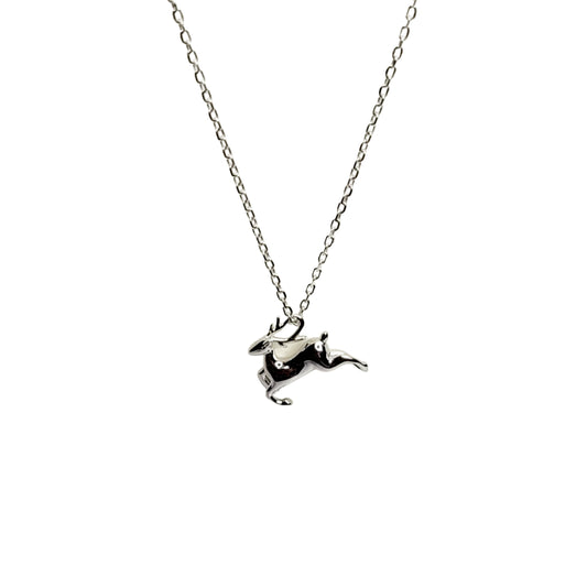 BHAVANI JEWELLERS 925 Italian Starling Silver Deer Antlers Charm Pendant Necklace | BJ-32