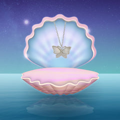 BHAVANI JEWELLERS 925 Italian Starling Silver Butterfly Necklace | BJ-28