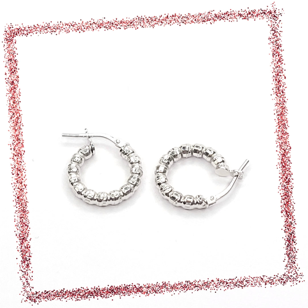 BHAVANI JEWELLERS 925 Italian Starling Silver Hoop Earring | BJ-ER-08