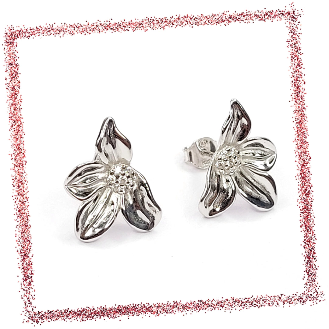 BHAVANI JEWELLERS 925 Starling Silver Sterlyn Petal Ellegance Earring | BJ-ER-06