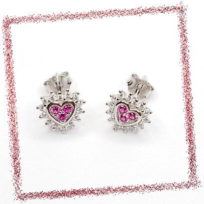 BHAVANI JEWELLERS 925 Starling Silver Heart Earring | BJ-ER-03