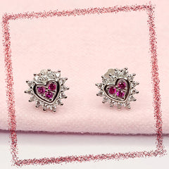 BHAVANI JEWELLERS 925 Starling Silver Heart Earring | BJ-ER-03