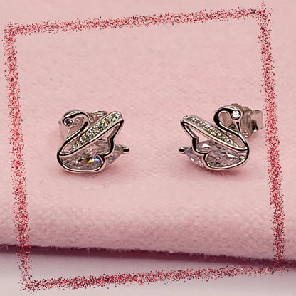 BHAVANI JEWELLERS 925 Starling Silver Cute Swan Earring | BJ-ER-04