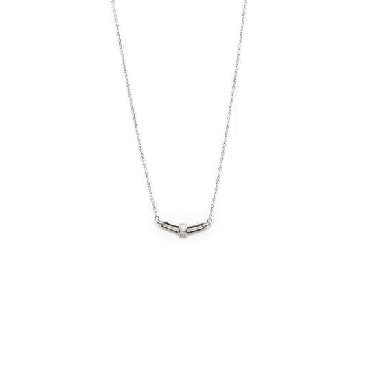 925 Starling Silver Embedded Dainty Silver Necklace