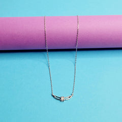 925 Starling Silver Embedded Dainty Silver Necklace
