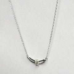 925 Starling Silver Embedded Dainty Silver Necklace
