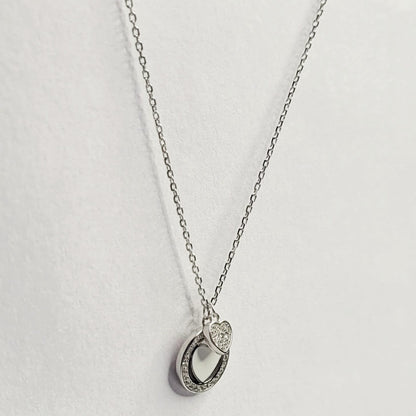 925 Starling Silver Elegant Heart Shape Necklace