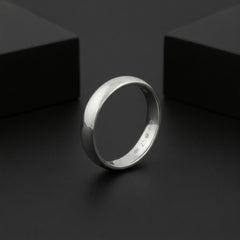 925 Sterling Silver Band Ring, Polished Finish, Classic Design, 925 Hallmark | BJLR-0019