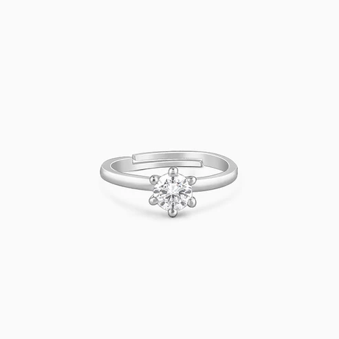 BHAVANI JEWELLERS 925 Starling Silver Solitar Ring