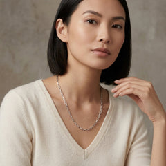 Italian Rectangle Link Paperclip Chain