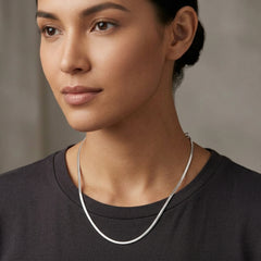 Italian Slim Herringbone Flat Snake Chain