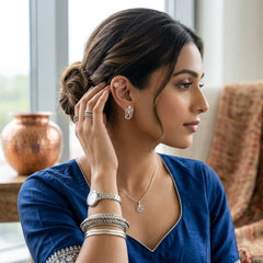 Angel Filigree Stud Earrings