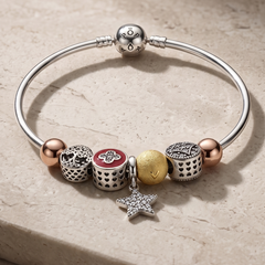 Celestial Glow Charm Bracelet