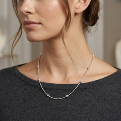 Italian Station Bead Snake Chain