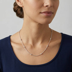 Italian Station Bead Snake Chain