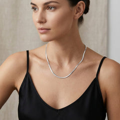 Italian Slim Herringbone Flat Snake Chain