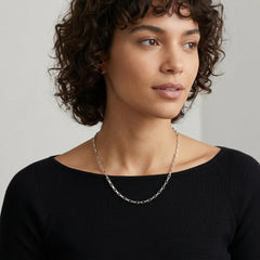 Italian Rectangle Link Paperclip Chain