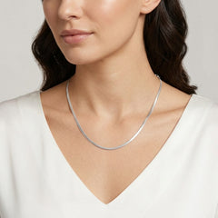 Italian Slim Herringbone Flat Snake Chain